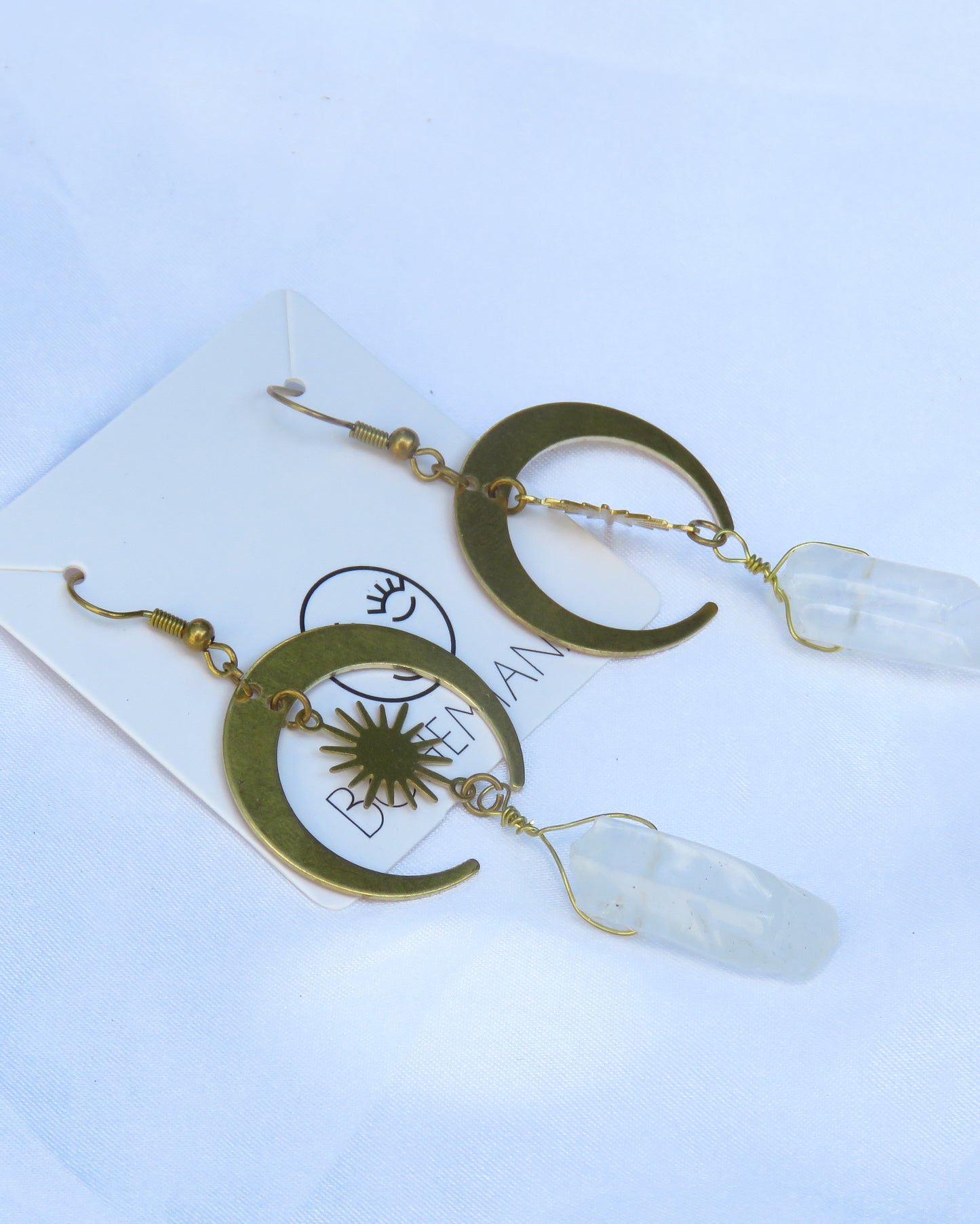 PENDIENTES MAGIC CON CUARZO BLANCO