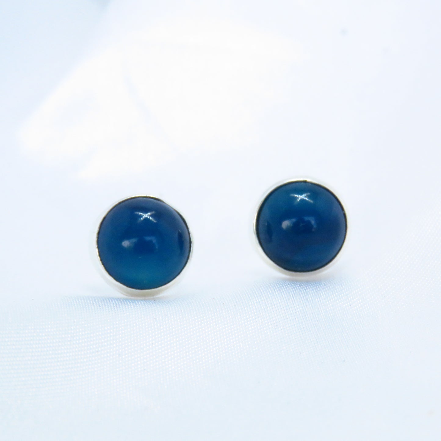 ARETES ÁGATA AZUL