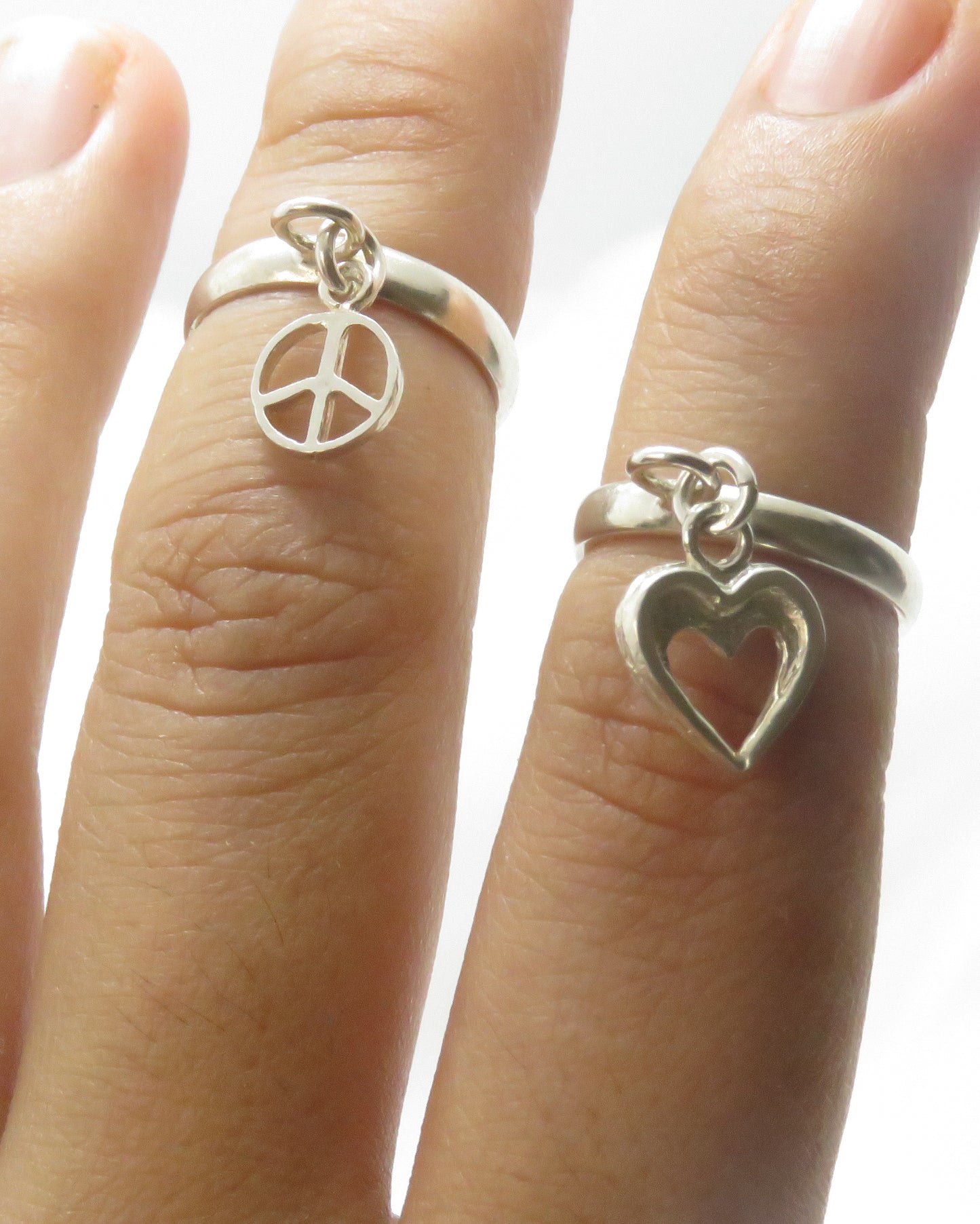 ANILLO CORAZÓN HIPPIE COLGANTE