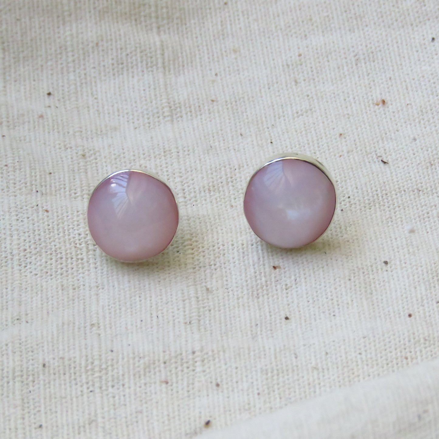 ARETES CONCHA ROSA