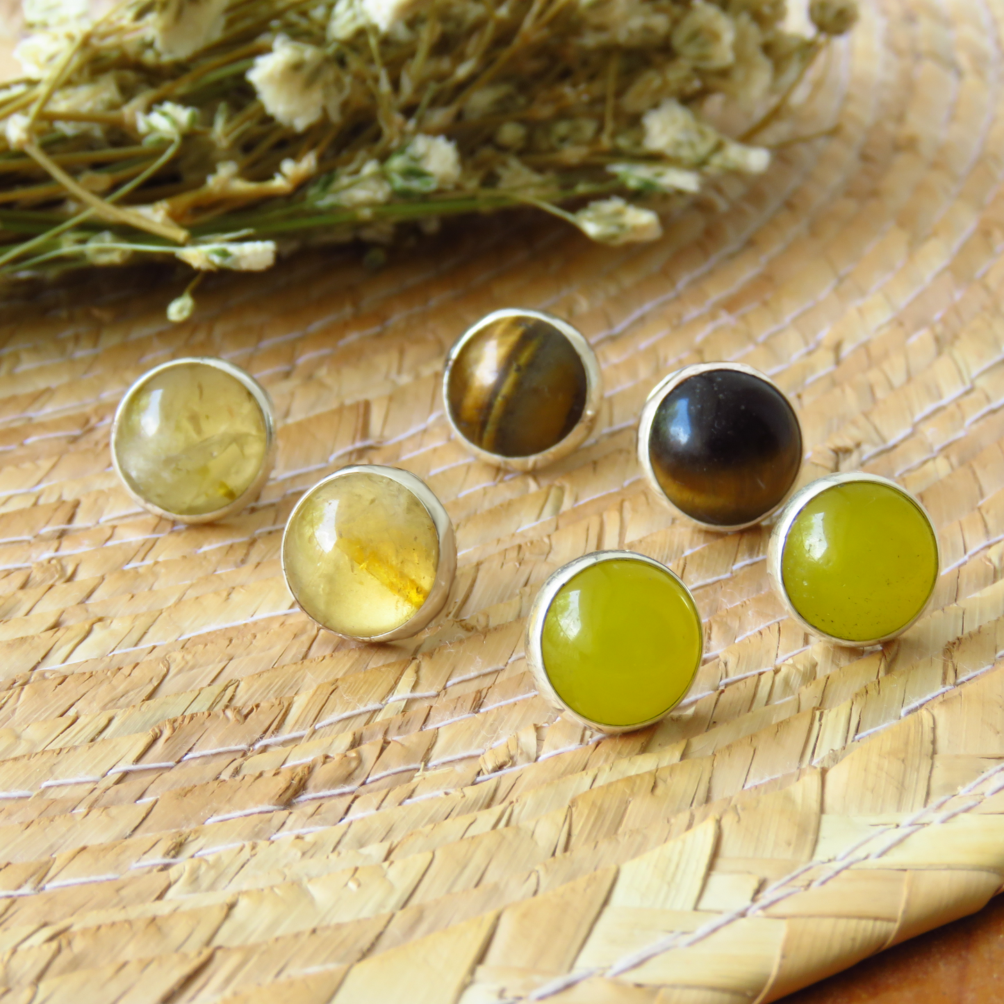 ARETES CON CITRINOS