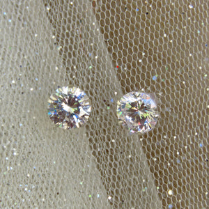 ARETES DE PLATA CRISTAL