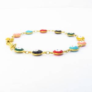 PULSERA OJITOS DE COLORES