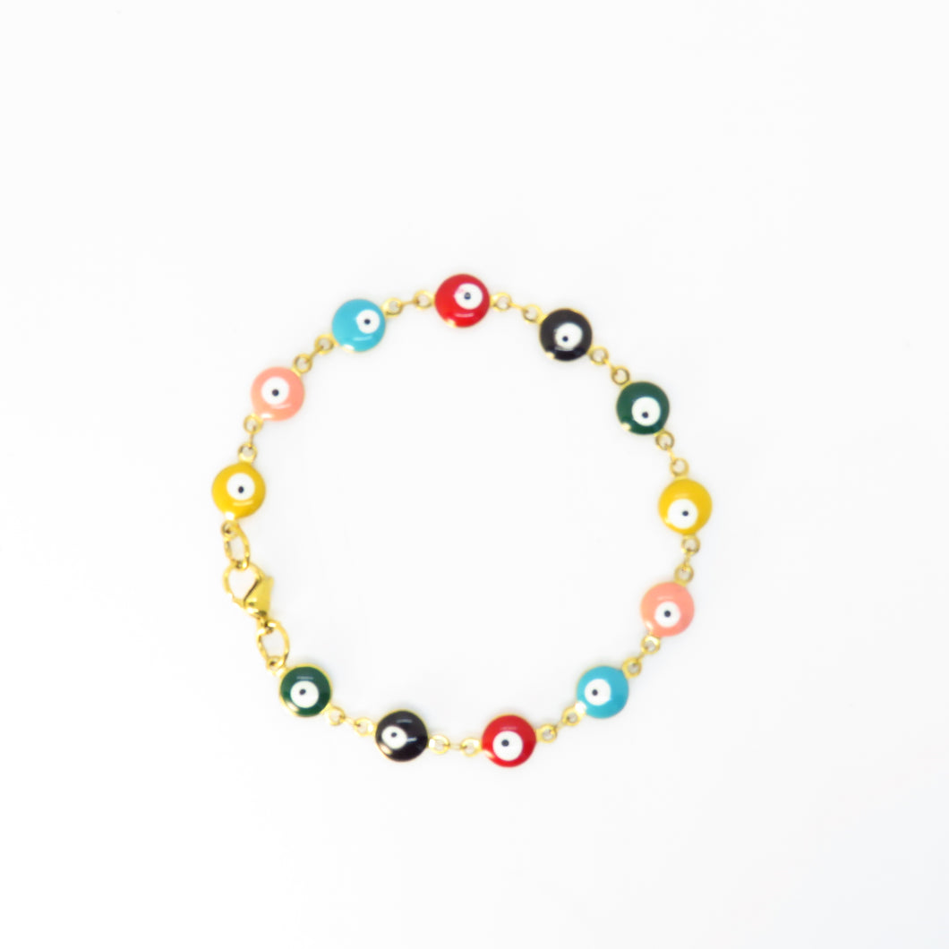 PULSERA OJITOS DE COLORES