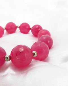 PULSERA DE ÁGATA ROSA