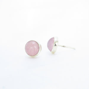 ARETES CUARZO ROSA